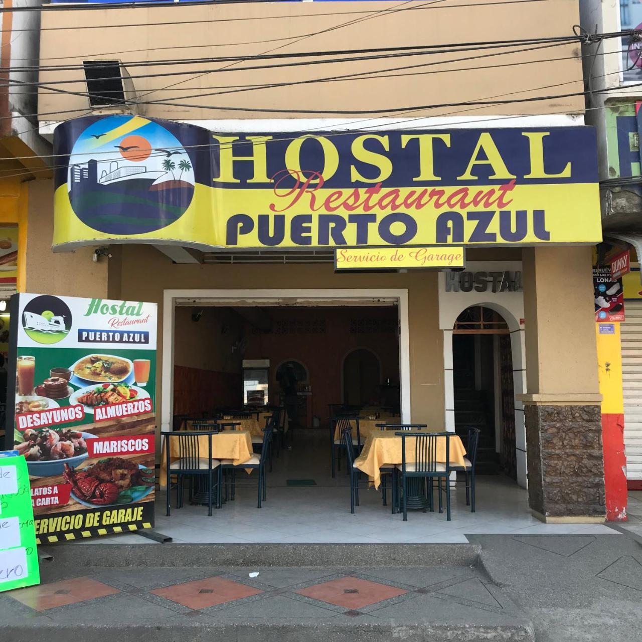 Hostal Puerto Azul マンタ エクステリア 写真